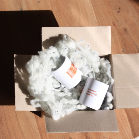 Blocbox matières calage emballage e-commerce recyclable objet fragile