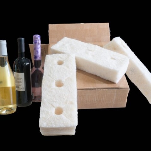 calage pour les expéditions de bouteilles flacons et bocaux